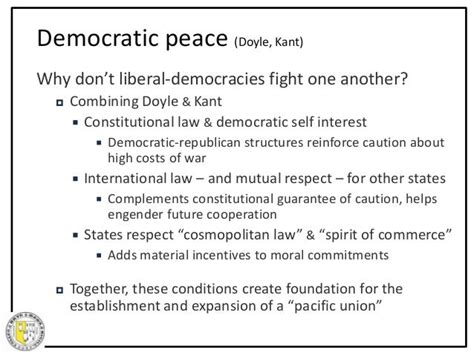 immanuel kant democratic peace theory